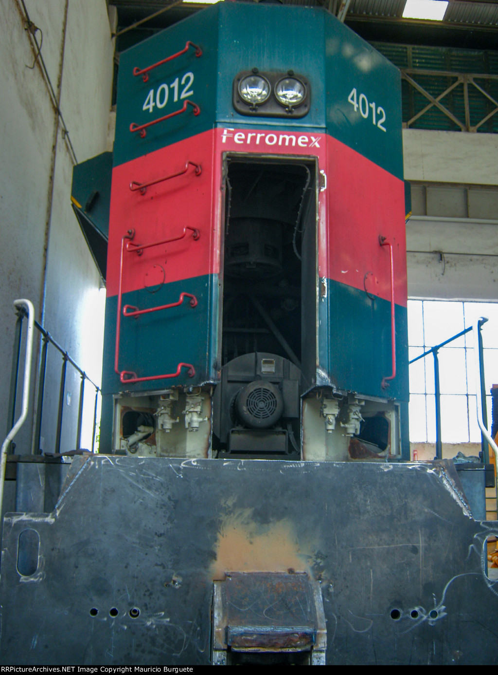 FXE SD70ACe Locomotive being repaired